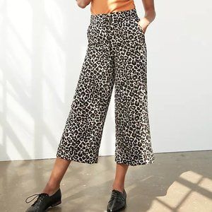 Anthropologie leopard trousers
